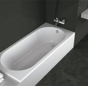 Baignoire rectangulaire Sanycess Serena blanc brillant 170x70cm